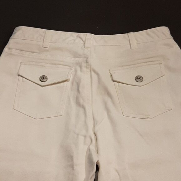 Nine West sz 12 white Capri pants - Picture 6 of 9
